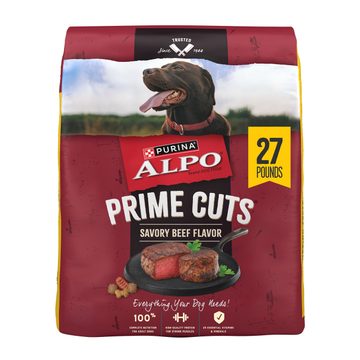 Purina ALPO Dry Dog Food Kibble Prime Cuts Savory Beef Flavor