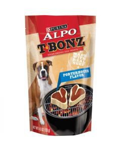 Purina ALPO T-Bonz Porterhouse Flavor Steak-Shaped Dog Treats 4.5 oz.