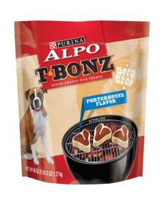 Purina ALPO Made in USA Facilities Dog Treats, TBonz Porterhouse Flavor, 45 oz Pouch