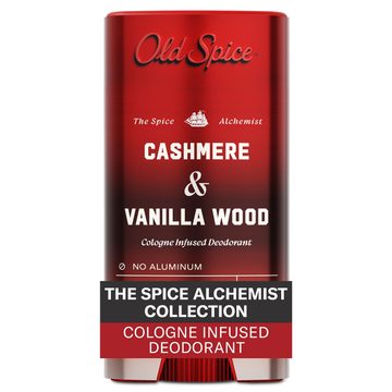 Old Spice Deodorant for Men, The Spice Alchemist Collection, Cologne Infused, Signature Scent, Cashmere and Vanilla Wood Scent, No Trade Offs, Crafted for Compliments, 3oz