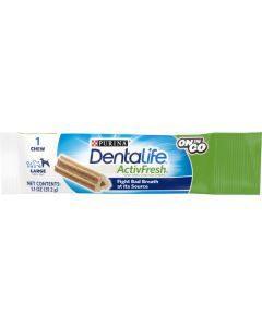 Purina DentaLife Large Dog Dental Chews; ActivFresh Daily Oral Care - 1 ct Pouch