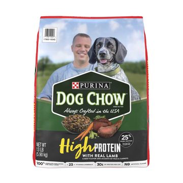 Purina Dog Chow High Protein with Real Lamb, 30 lbs