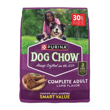 Purina Dog Chow Complete Adult Dry Dog Food Kibble With Lamb Flavor