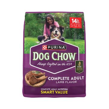 Purina Dog Chow Complete Adult Dry Dog Food Kibble With Lamb Flavor
