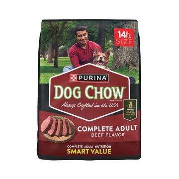 Purina Dog Chow Complete Adult Dry Dog Food Kibble Beef Flavor