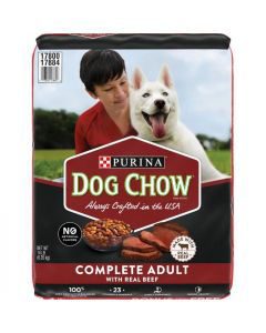 Purina Dog Chow Dry Dog Food, Complete Adult With Real Beef - 14 lb. Bag