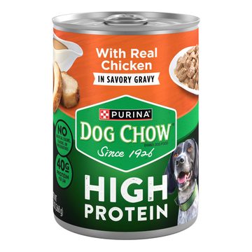 Purina Dog Chow High Protein Wet Dog Food With Real Chicken In Savory Gravy