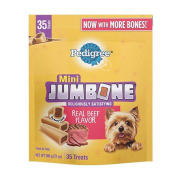 PEDIGREE JUMBONE Mini Dog Treats Real Beef Flavor, 21 oz
