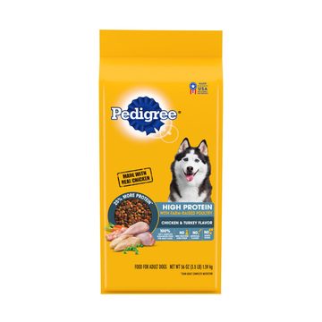 Pedigree High Protein Dry Dog Food, Chicken & Turkey Flavor, 3.5 lb