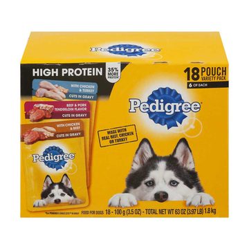 Pedigree High Protein Wet Dog Food - Variety Pack, 18 ct
