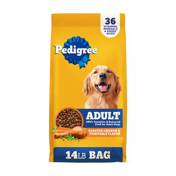 Pedigree Adult Dry Dog Food Roasted Chicken & Vegetable Flavor, 14 lb. Bag