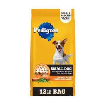 Pedigree Adult Small Dog Dry Dog Food, Roasted Chicken and Vegetable Flavor, 12 lb. Bag