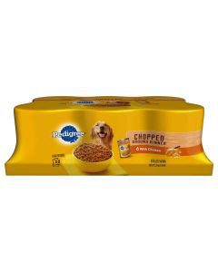Pedigree Chopped Ground Dinner Wet Dog Food, With Chicken, 13.2 oz Cans, 6 pk