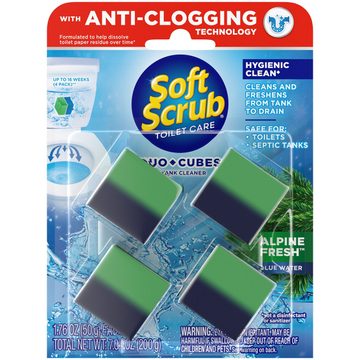 Soft Scrub Duo-Cubes In-Tank Toilet Cleaner - Alpine Fresh, 4 ct