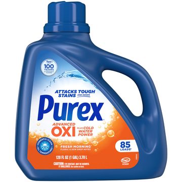 Purex Advanced Oxi with Odor Fighter Liquid Detergent, 128 fl oz, 85 wash loads