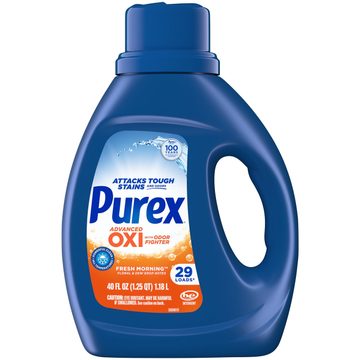 Purex Advanced Oxi with Odor Fighter Liquid Detergent, 40 fl oz, 29 wash loads