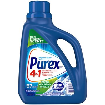 Purex Fresh Mountain Breeze Liquid Laundry Detergent, 75 fl oz, 57 Loads