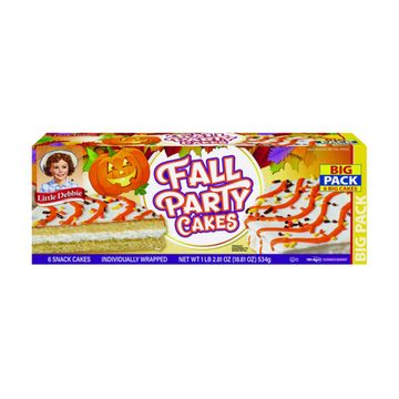 Little Debbie Fall Party Cakes vanilla Big Pack, 18.81 oz