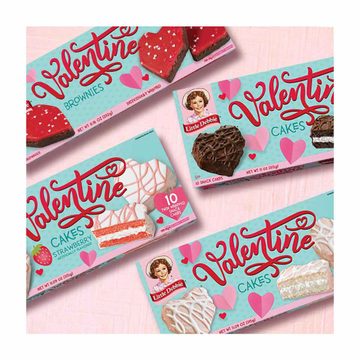 Little Debbie Valentine Cakes vanilla Big Pack, 17.33 oz