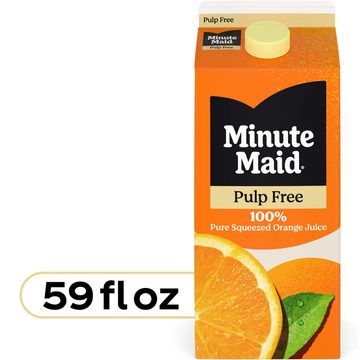 Minute Maid Pulp Free Orange Juice Carton, 59 fl oz
