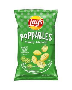 Lay's Poppables Potato Snacks Creamy Jalapeno Flavored 5 Oz
