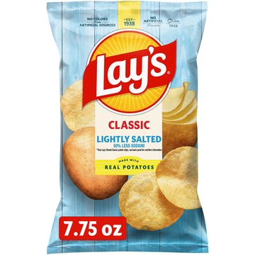Lay's Lightly Salted Potato Chips Classic 7 3/4 Oz
