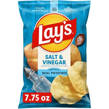 Lay's Potato Chips Salt & Vinegar Flavored 7 3/4 Oz