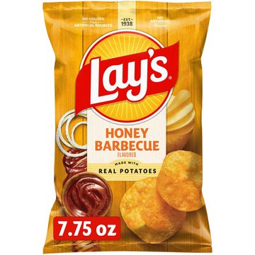 Lay's Potato Chips Honey Barbecue Flavored 7 3/4 Oz