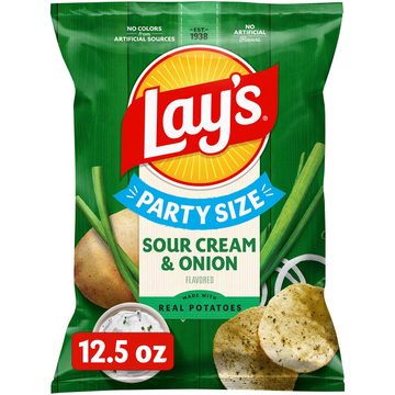 Lay's Potato Chips Sour Cream & Onion Flavored 12 1/2 Oz