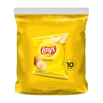 Lay's Potato Chips Classic 1 Oz, 10 Count