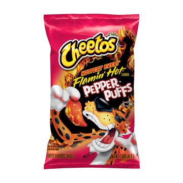 Cheetos Cheese Flavored Snacks, Flamin’ Hot Pepper Puffs, 7 oz
