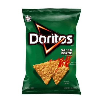 Doritos Tortilla Chips, Salsa Verde Flavored, 9.25 oz