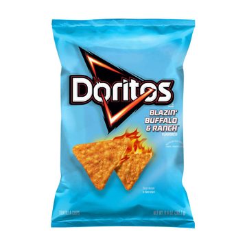 Doritos Tortilla Chips, Blazin’ Buffalo & Ranch Flavored, 9.25 oz