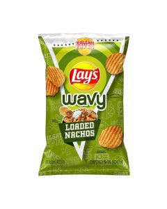 Lay's Wavy Potato Chips, Loaded Nachos Flavored, 7 1/2 oz