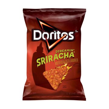 Doritos Tortilla Chips, Screamin’ Sriracha Flavored, 9.25 oz