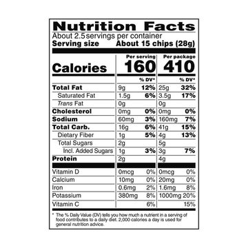 Lay's Potato Chips Lightly Salted Barbecue Flavored 2 5/8 Oz