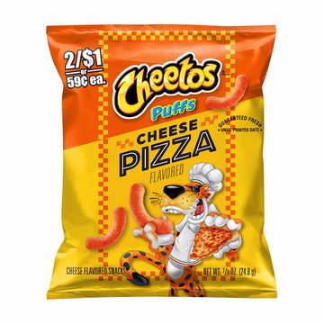 Cheetos Puffs Cheese Flavored Snacks Cheese Pizza Flavored, 7/8 oz