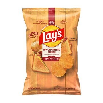 Lay's Potato Chips, Bacon Grilled Cheese, 7.75 oz