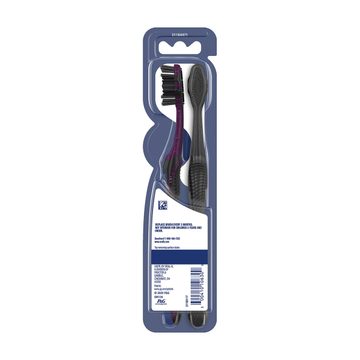 Oral-B Advanced Whitening Charcoal Toothbrushes, Medium, 2 ct