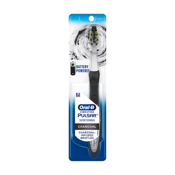 Oral-B Pulsar Battery Toothbrush with Charcoal Infused Bristles, Soft, 1 ct
