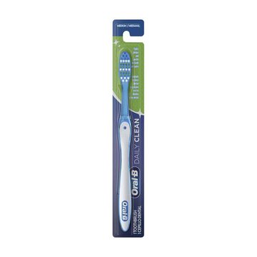 Oral-B Daily Clean Toothbrush, Medium, Gentle On Gums & Teeth, 1 ct