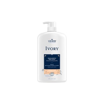 Ivory Mild & Gentle Body Wash, Coconut Scent, 35 fl oz