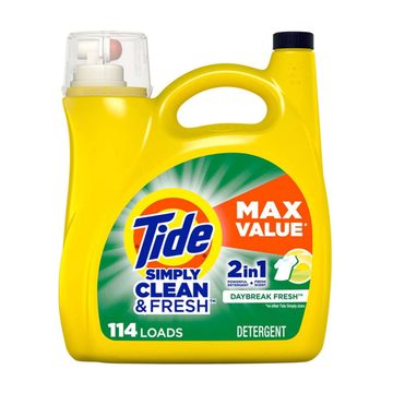 Tide Simply Liquid Laundry Detergent - Daybreak Fresh, 114 Loads - 165 fl oz