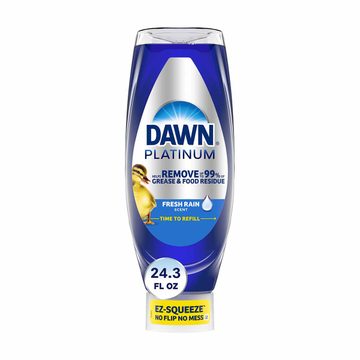Dawn Platinum EZ-Squeeze Dish Soap Liquid, Fresh Rain, 24.3 oz