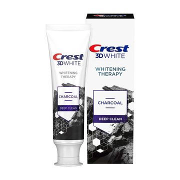 Crest 3D White Whitening Therapy Charcoal Deep Clean Invigorating Mint Teeth Whitening Toothpaste, 2.4 oz