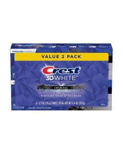 Crest 3D White Charcoal Teeth Whitening Toothpaste, 2.7 oz Pack of 2