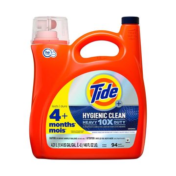 Tide Hygienic Clean HE Compatible Liquid Laundry Detergent - Original, 94 loads - 146 fl oz