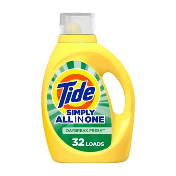 Tide Simply Liquid Laundry Detergent, Daybreak Fresh Scent, 32 Loads, 42 fl oz, All-In-One Detergent