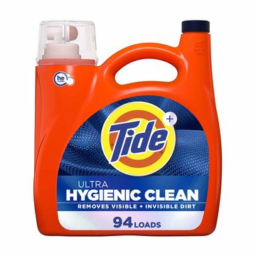 Tide Ultra Hygienic Clean Liquid Laundry Detergent, Original Scent, 132 fl oz
