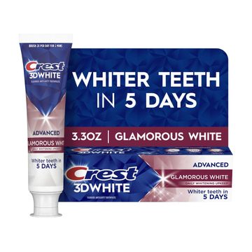 Crest 3DWhite Advanced Glamorous White Teeth Whitening Toothpaste, 3.3 oz